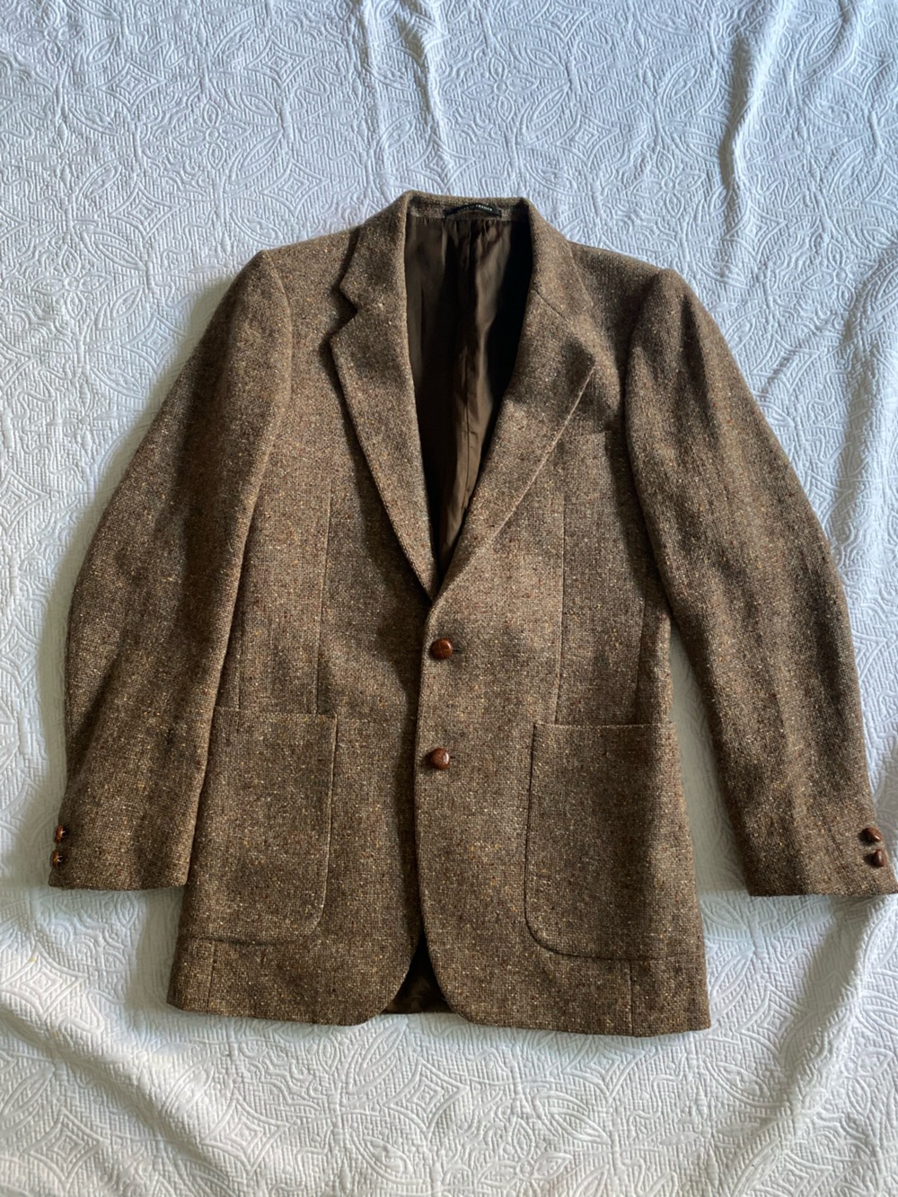 Yves Saint Laurent Brown Tweed Sport Coat